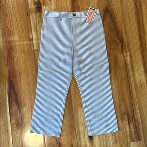 NWT Vineyard Vines - Boy's Blue and White Striped Seersucker Pants